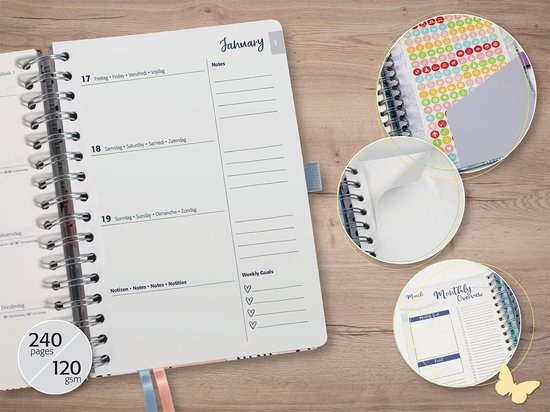 Agenda Jolie 2026 Inspire Glamorous Leaves - Afbeelding 2