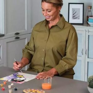 Creart schilderen op nummer: Audrey Hepburn