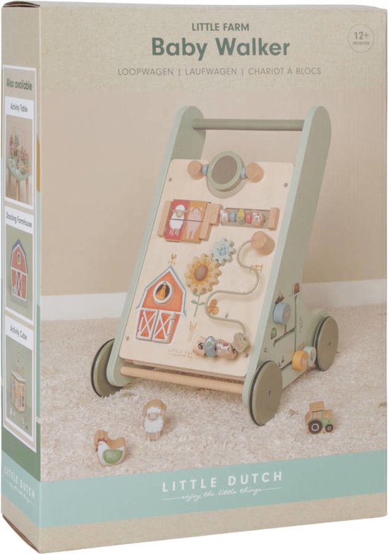 Little Dutch- Activiteiten loopwagen Little Farm - Afbeelding 3
