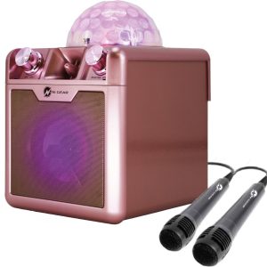 N-Gear Disco Block 410 space pink – Karaoke Set Bluetooth Speaker