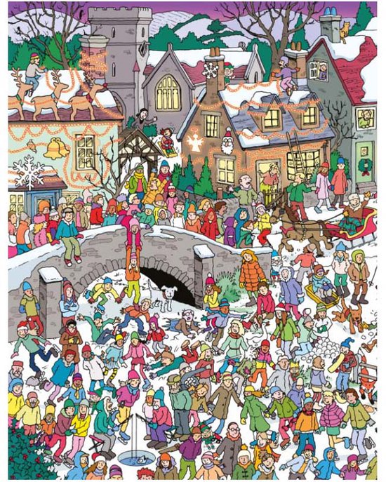 Waar zijn de kerstelfjes? Kijk- en zoekboek - Afbeelding 3