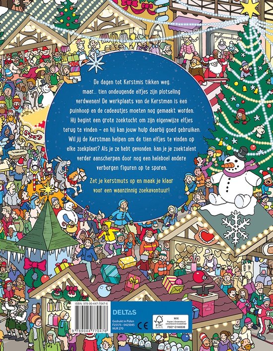 Waar zijn de kerstelfjes? Kijk- en zoekboek - Afbeelding 4