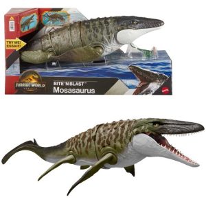 Jurassic World – Bite N Blast Mosasaurus Dinosaurusfiguur