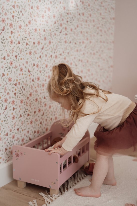 Little Dutch - Houten Poppenbed met textiel - Afbeelding 3