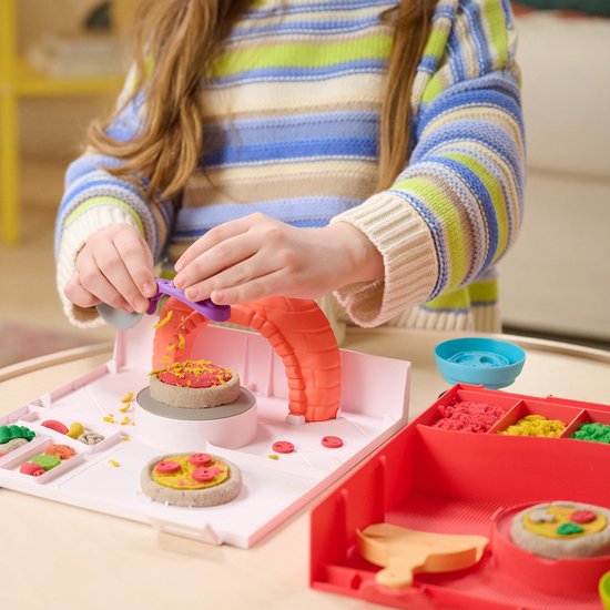 Kinetic Sand - Squish Pizza Speelset - Afbeelding 5