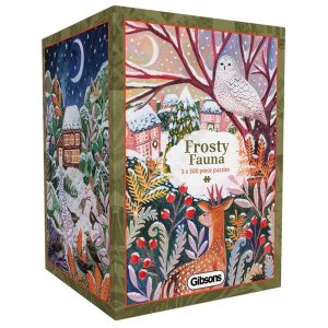Gibsons – Puzzel 3×500 frosty fauna