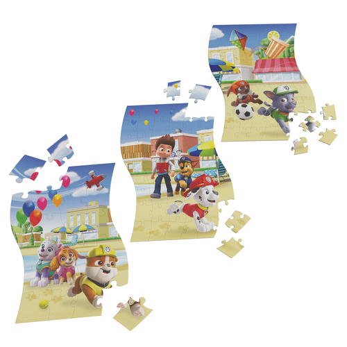Paw Patrol Panoramic 3 in 1 Puzzel - Afbeelding 3