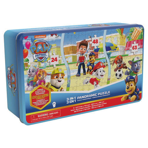 Paw Patrol Panoramic 3 in 1 Puzzel - Afbeelding 4