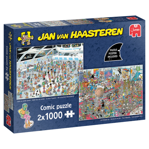 Jan van Haasteren - Puzzel Geef ons de ruimte & Net ls in de film 2x1000st