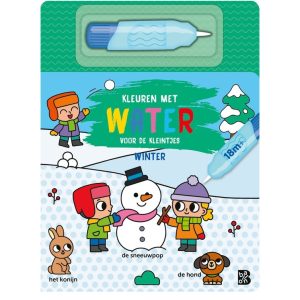 Kleuren met water – winter