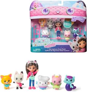 Gabby Dollhouse – The movie speelfiguren Gabby & 5 Katten