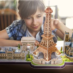 Cubic Fun 3D Puzzel – City Line Parijs LED