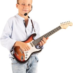 Bontempi – Draadloze elektrische Gitaar met schouderriem en micro