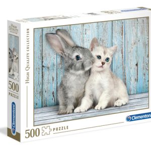 Clementoni Puzzel 500st Cat & Bunny