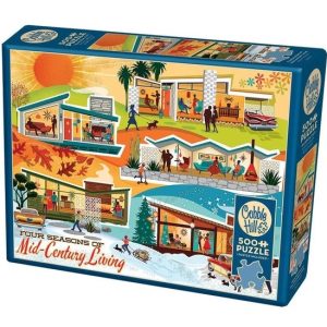 Cobble Hill Puzzel 500st Four Seasons of Mid-Century Living