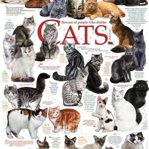 Cobble Hill Puzzel 1000st Cat Quotes