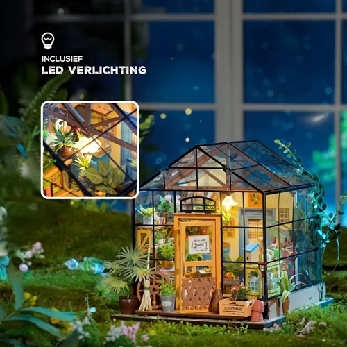 Robotime Rolife Miniatuur Bouwpakket Kathy's bloemenhuis - Afbeelding 4