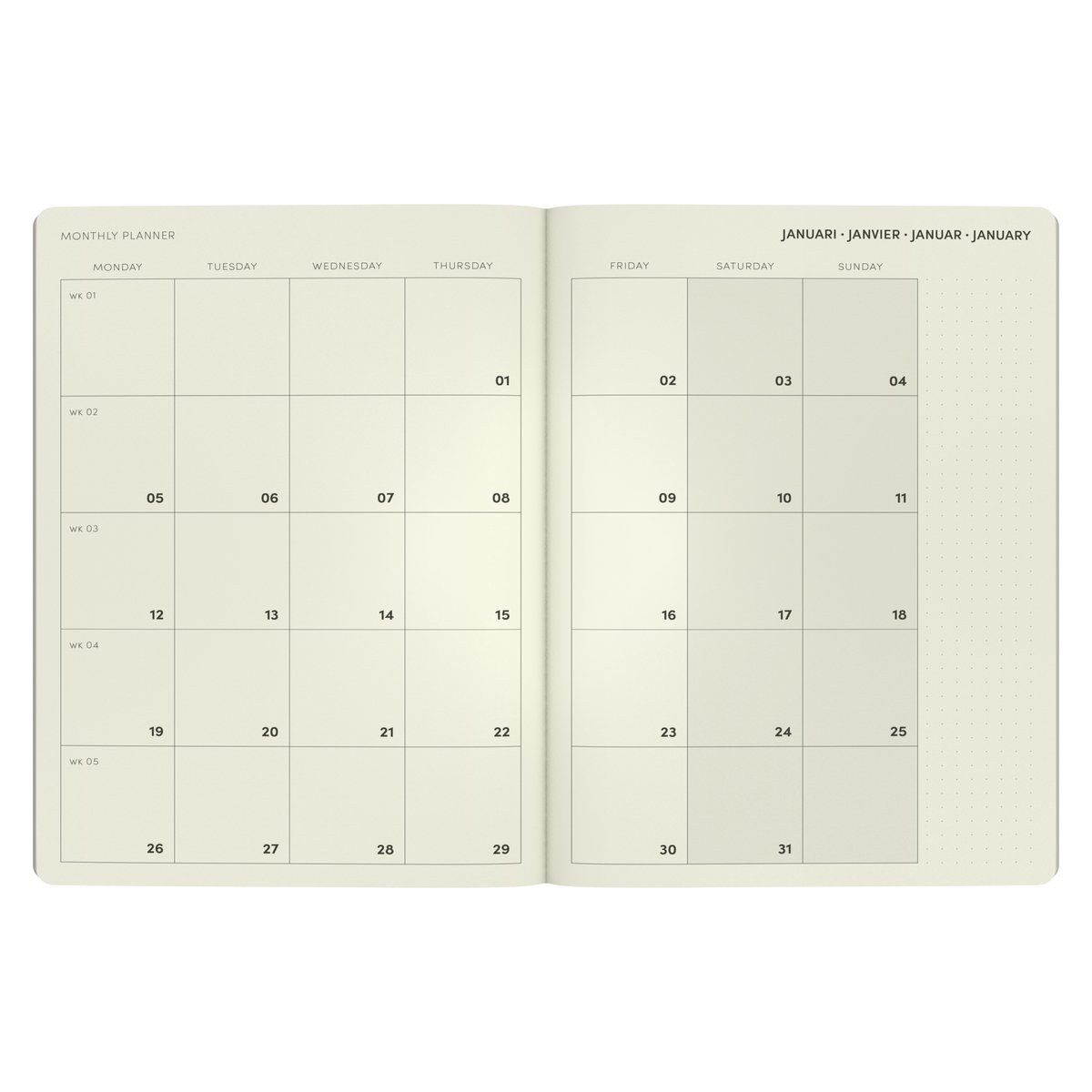 QC Colour - Office Agenda A5 Blush Pink - Afbeelding 3