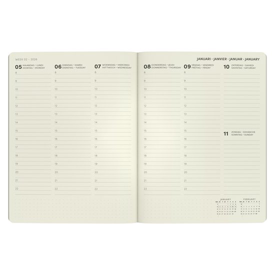 QC Colour - Office Agenda A5 Midnight Blue - Afbeelding 2