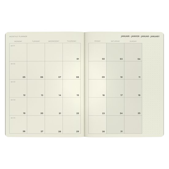 QC Colour - Office Agenda A5 Midnight Blue - Afbeelding 3