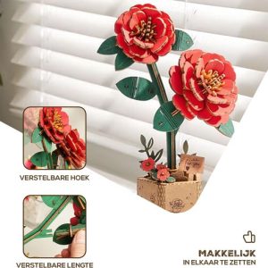 Robotime Rolife Red Camelia