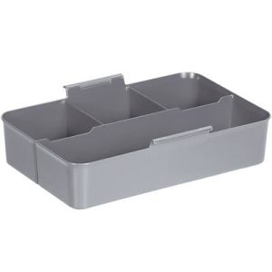 Q-line MultiBox 9L met inzet – transparant/metaal