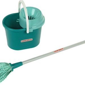 LEIFHEIT Schoonmaakset – 2-delig (mops op steel + emmer)