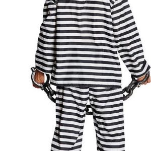 Boevenpak Gabardine – Gevangene kostuum (volwassenen) – maat 50