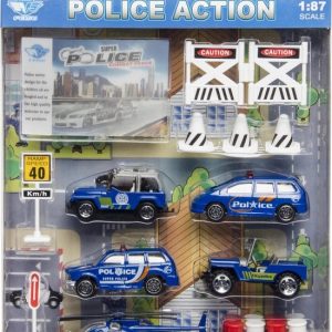 Metalen politieset 4 – 4stuks