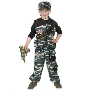 Combat Trooper – leger kostuum (kinderen) – Maat 116