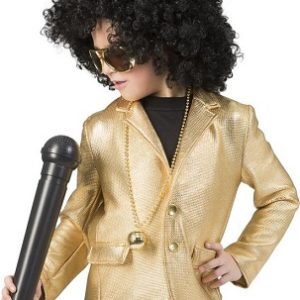 Disco Fever Jas – Goud (maat 116)
