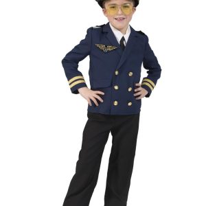 Kostuum Piloot Pete – maat 164