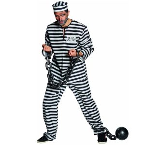 Boevenpak Gabardine – Gevangene kostuum (volwassenen) – maat 54