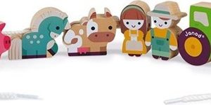 Janod Rijgkralenset – Boerderij (11stuks)