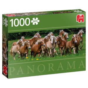 Jumbo Puzzel (1000stuks) – Premium Collection Panorama – Haflinger Horses
