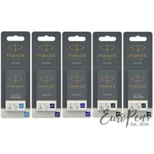 Parker QUINK Inktpatronen (2 doosjes met 5stuks) – zwart