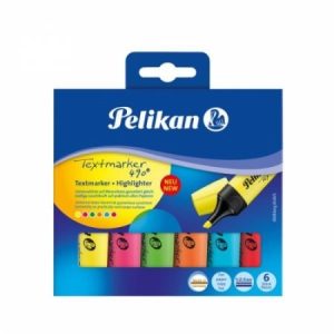 Pelikan Markeerstift 490/6 – kleuren ass.