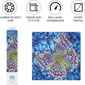 Diamond Dotz – Flutter by Silver 30x30cm