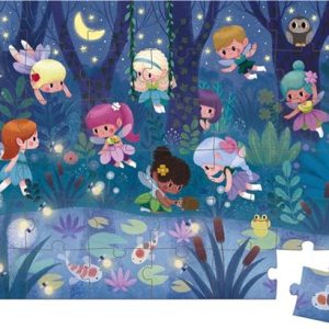 Janod Puzzel (36stuks) in koffer – Feeën & Waterlelies