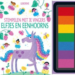 Stempelen met je vingers – Eenhoorns en elfjes