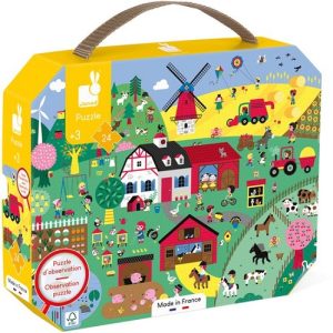Janod Puzzel (24stuks) in koffer – Boerderij