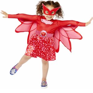 PJ Masks – Verkleedjurkje Owlette Rainbow (6-8jaar)