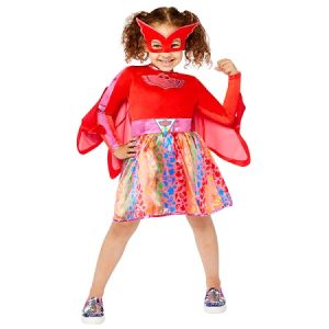 PJ Masks – Verkleedjurkje Owlette Rainbow (3-4jaar)
