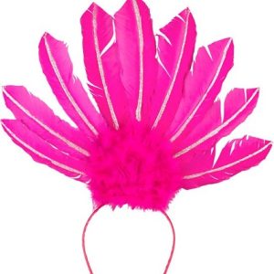 Diadeem Samba – neon roze