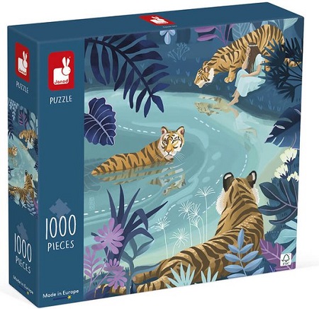 Puzzel (1000stuks) - Tiger Gathering