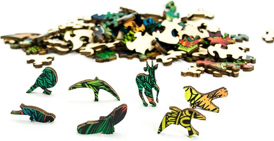 2D Rainbow Wooden Puzzel (137stuks) - Uil - Afbeelding 3