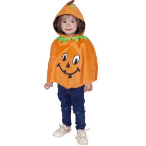 Pompoen Patch (cape met kap) – Kind (onesize)