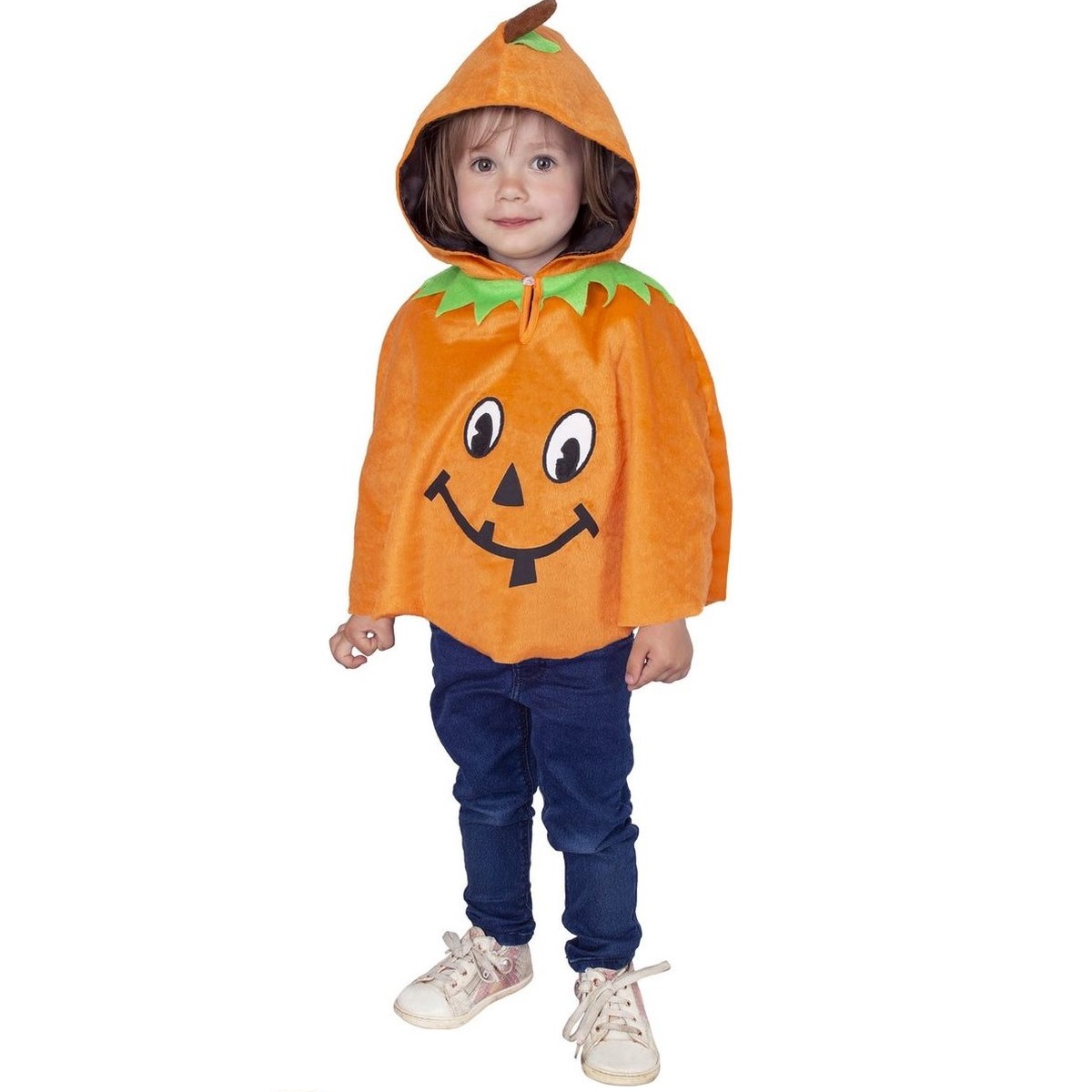 Pompoen Patch (cape met kap) - Kind (onesize)
