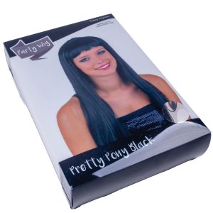 Pruik Pretty Pony – zwart