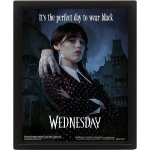 Wednesday – Framed 3D Poster “Perfect Day”  (26x20cm)